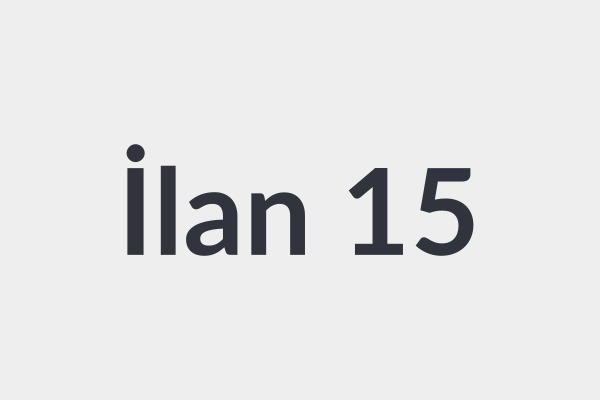 İlan Başlığı 15