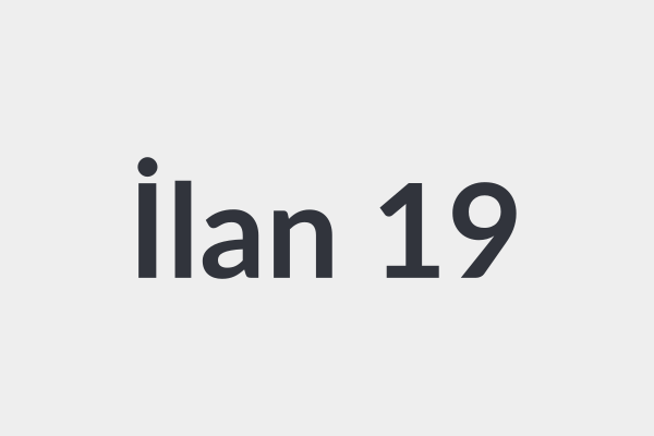 İlan Başlığı 19