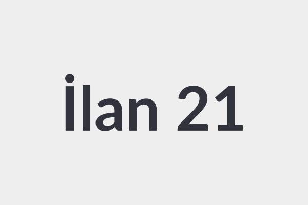 İlan Başlığı 21